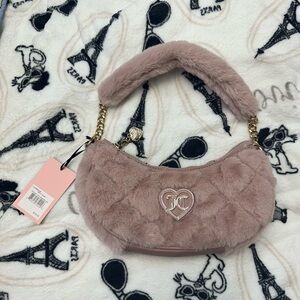 NWT TRENDY RARE LETS GET COZY JUICY COUTURE BAG IN DUSTY BLUSH